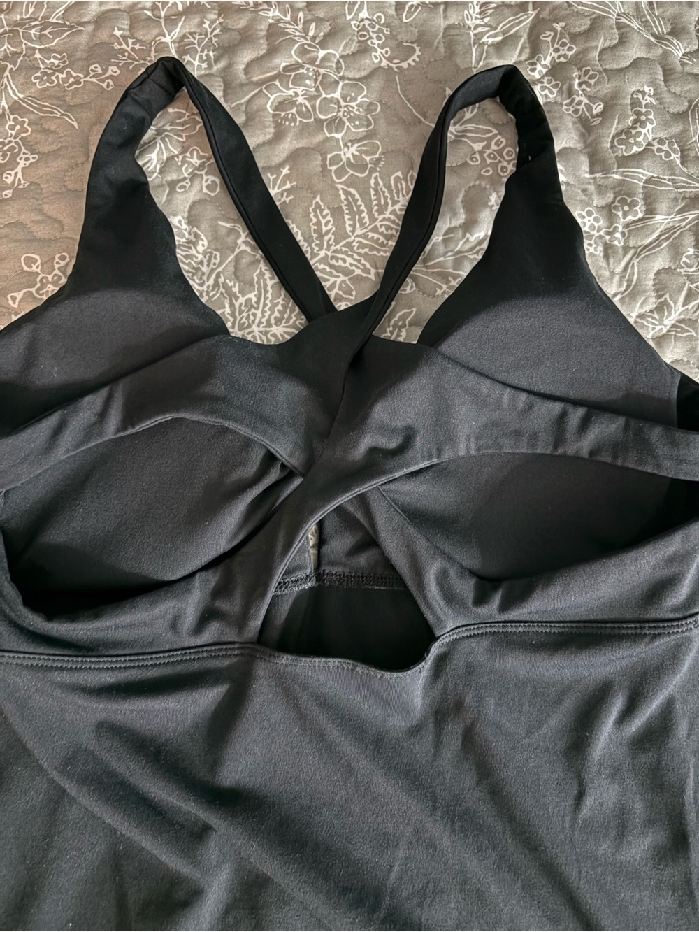 Fabletics Black Adjustable-Strap Tank Top - Picture 3 of 4